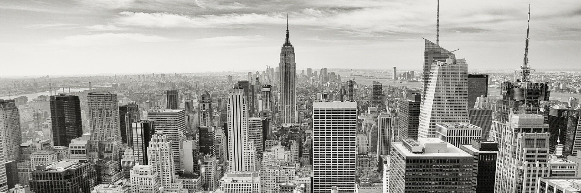 Manhattan skyline looking over Madison Avenue where the major advertising firms tend to have their headquarters
